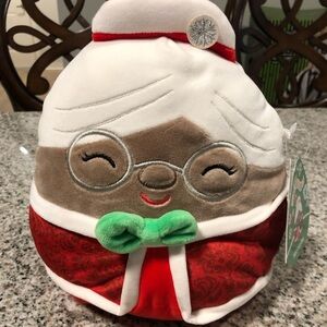 Original Squismallow Nicolette Mrs. Claus 8”Kellytoy 2023 NWT